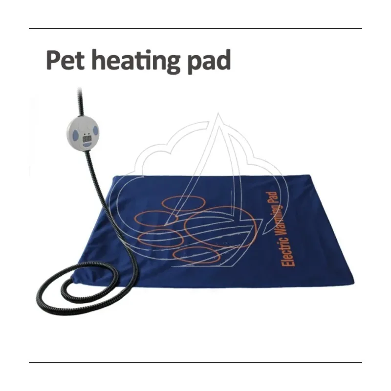 

Электрический греющий коврик для животных 45×60 см, водонепроницаемый, с регулируемой температурой, зимний обогревательный коврик для собак и кошек