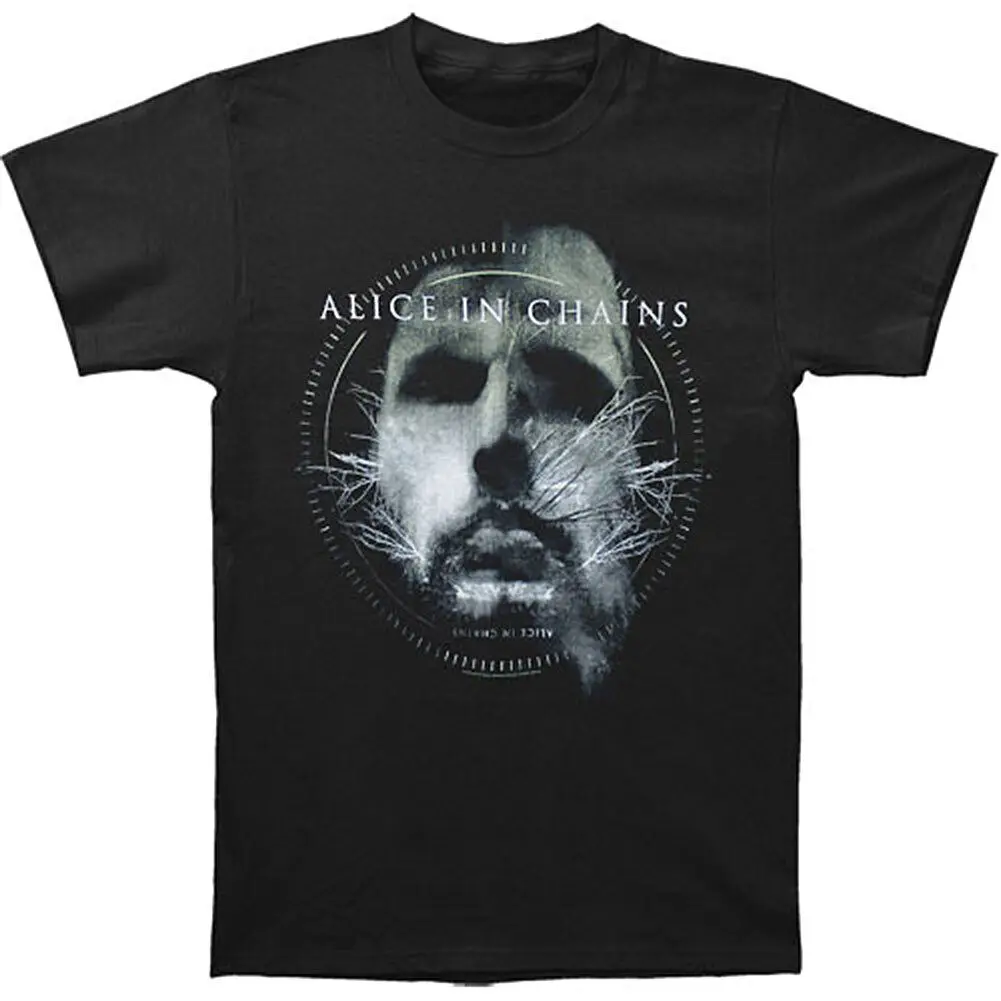 Men's Alice In Chains Alt Face Slim Fit T shirt Small Black