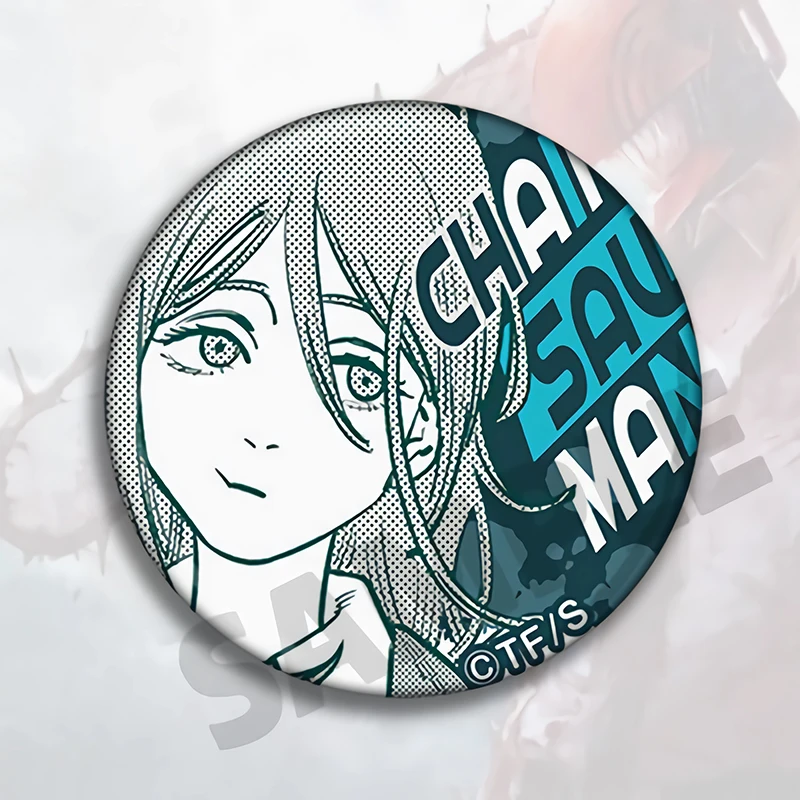 Chainsaw Man Pochita Broches Blik Zachte Knop Pins Anime Film Ronde Badge Rugzak Hoed Emaille Pins Decoratie Sieraden Speelgoed