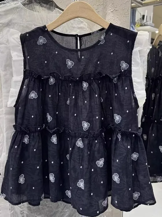 

plus Size Casual Polka Dot Svel round Ne irt Women Summer Thin Breathable Women's Faion Cotton Polyester Blend