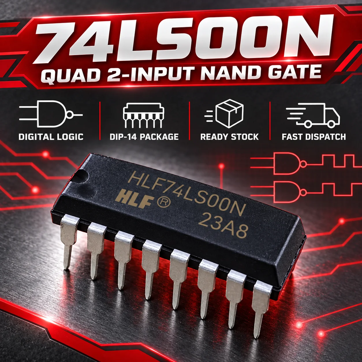 SN74LS00 SN74LS02 SN74LS04 SN74LS08 SN74LS11 SN74LS14 SN74LS20 SN74LS21 SN74LS164 DIP-14 TTL Logic ICs