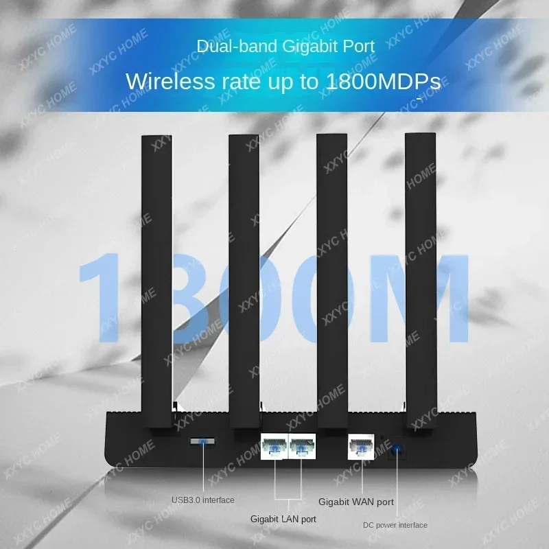 Gigabit Wifi6 Router 1800M Home Large Coverage Smart Wireless Dual-Band Router