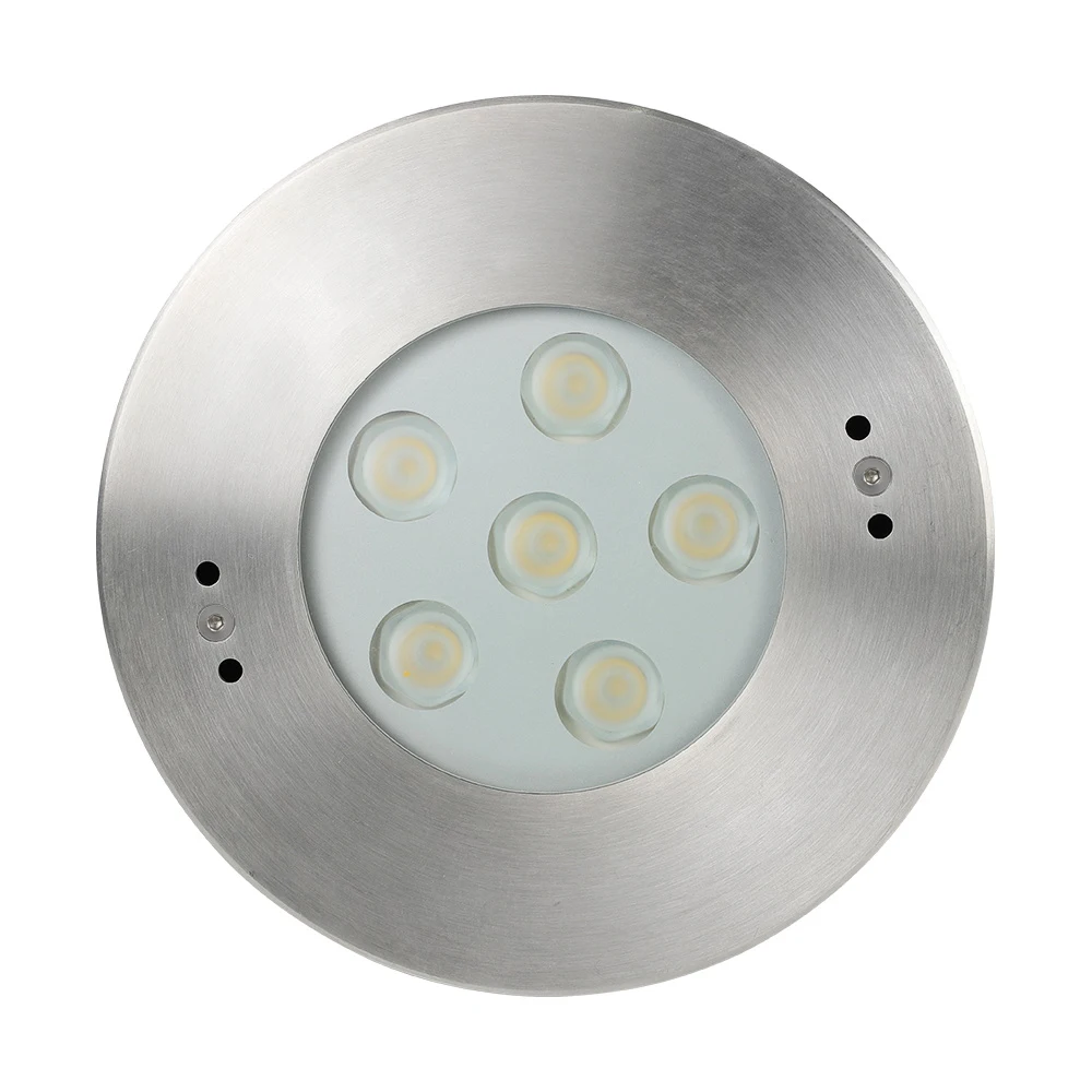 IP68 24V Recessed LED Swimming pool Underground Light 316SS DMX512 Fountain 18W RGB underwater lamp