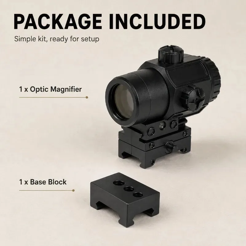 G33/G34 Heavy‑Duty Side‑Flip Optic Amplifier, Precision‑made Decorative Component for Hand‑held Model Collection