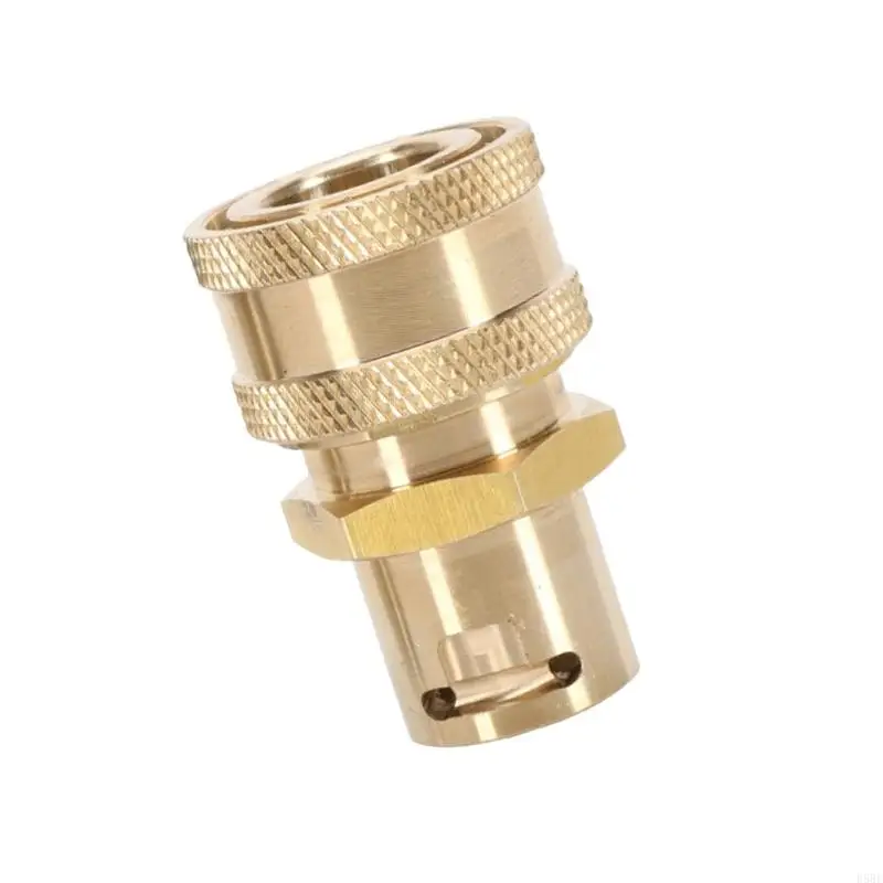 D5BE مهايئ خرطوم غسالة الضغط العالمي تصميم التوصيل السريع تركيبات نحاسية لأنابيب 9 ​​مللي متر شديدة التحمل وسهلة التركيب