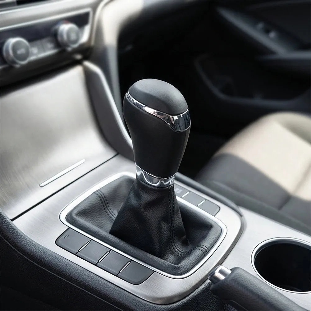 AT Transmission Handle Car Gear Shift Knob Robust ABS Material Bright Black Finish Snug Secure Installation Bright Black
