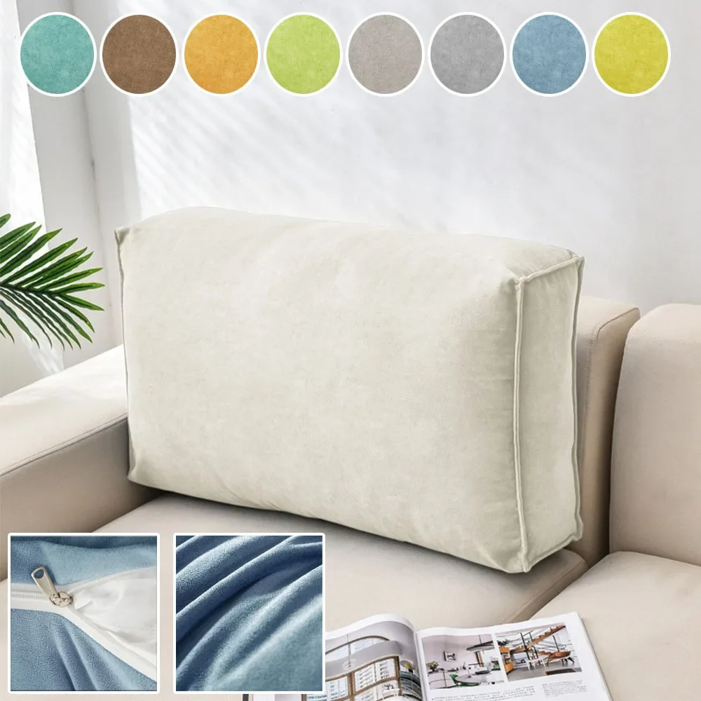 

1PC Rectangular Sofa Cushion Bed Head Cushion Square Tatami Large Backrest Soft Package Pillow Lumbar Pillow Backrest Cushions