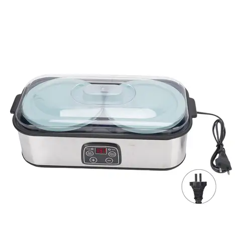 Yogurtiera digitale 2L Grande capacità Controllo automatico della temperatura Temporizzatore 0-48 ore Strumento per yogurt greco fatto in casa facile da pulire