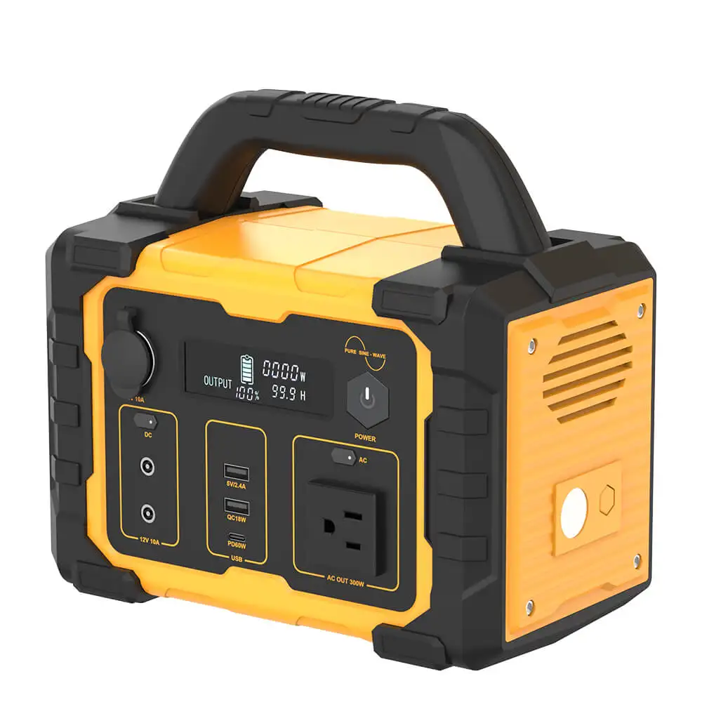 

US Stock Fast Shipping Charge Backup Powerstation Lifepo4 AC Supply Portable Solar Generator Panel 300W Power Station