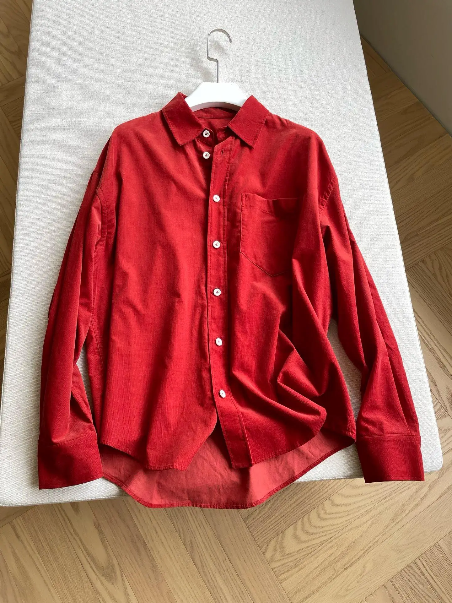 

Новинка 2026: Дизайнерская женская блузка премиум-класса с длинным рукавом, легкая, дышащая, свободного кроя, оверсайз, повседневная