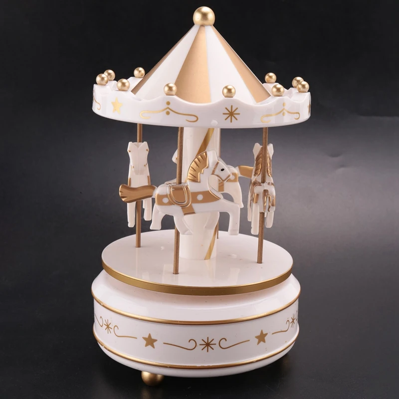 Music Box Merry Go Round Music Box Room Decorations Rotatable Wind Up Music Box Best Gifts Gift For Boys Girls