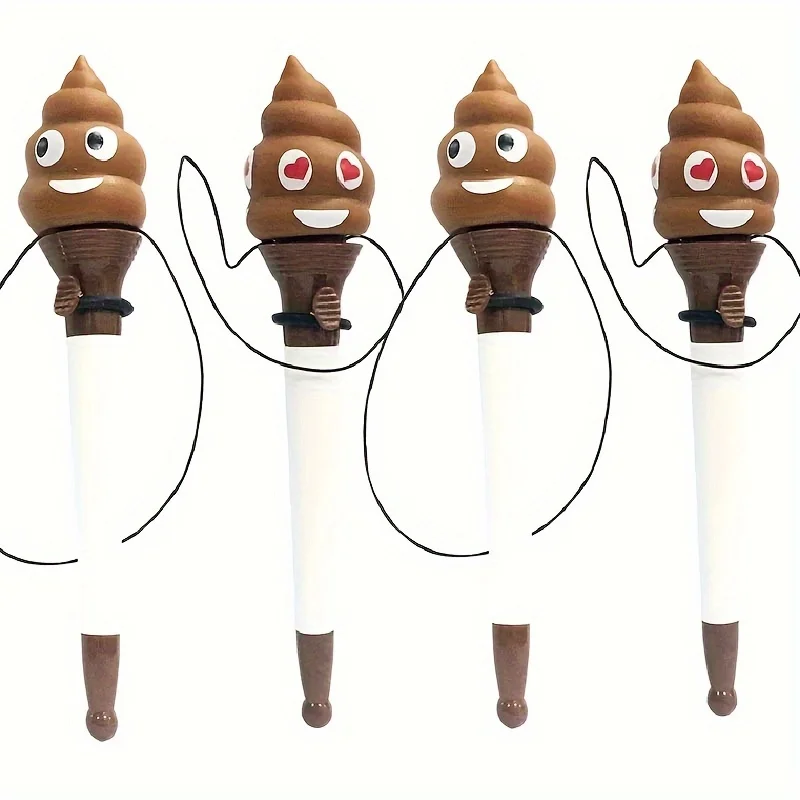 

Cartoon Toilet Bowl Bouncing Pen Student Supplies with Unique and Novel Personality Fun and Fun Decompression Korean Stationery