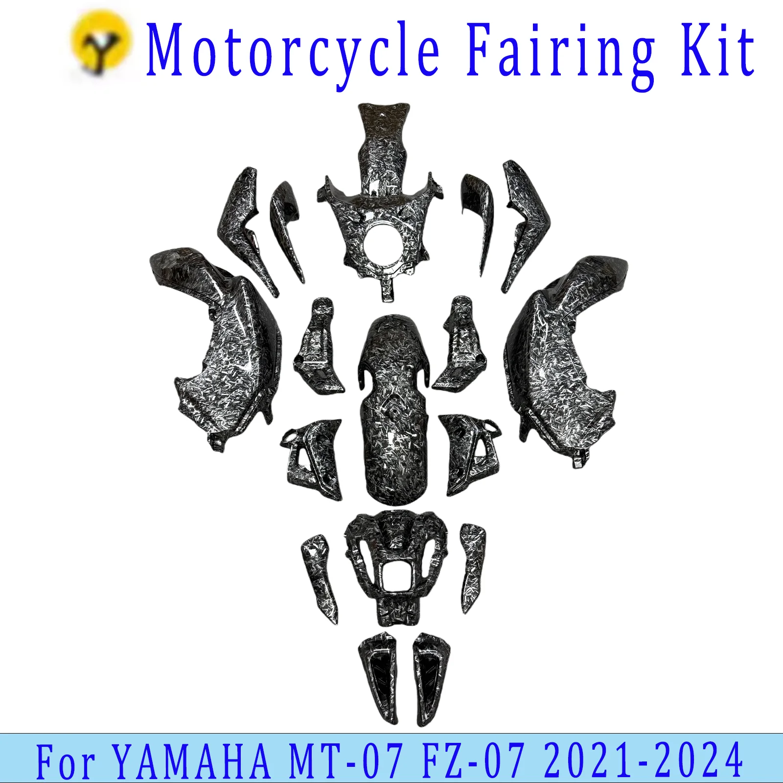 

For Yamaha MT-07 FZ-07 mt 07 FZ 07 2021-2024 New ABS Motorcycle Plastic Fairing Kit, Complete External Plastic Shell Set Forged