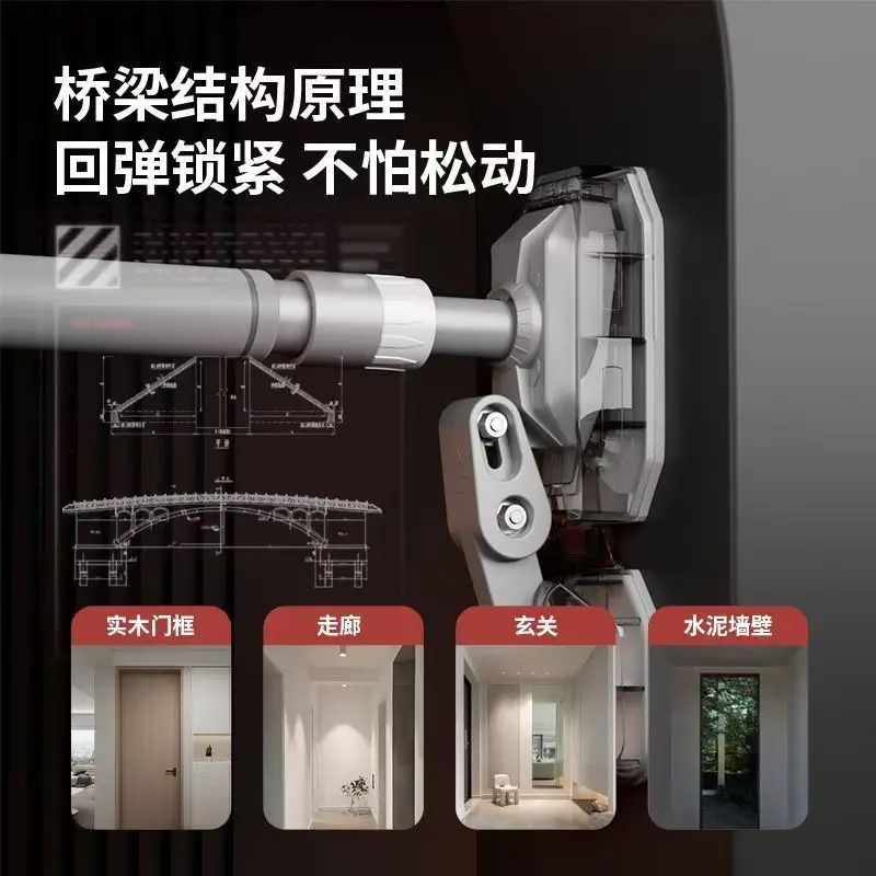 Door Horizontal Bar Household Pull Up Rod Indoor No Punching Children S Rings Adult Students Fitness Equipment