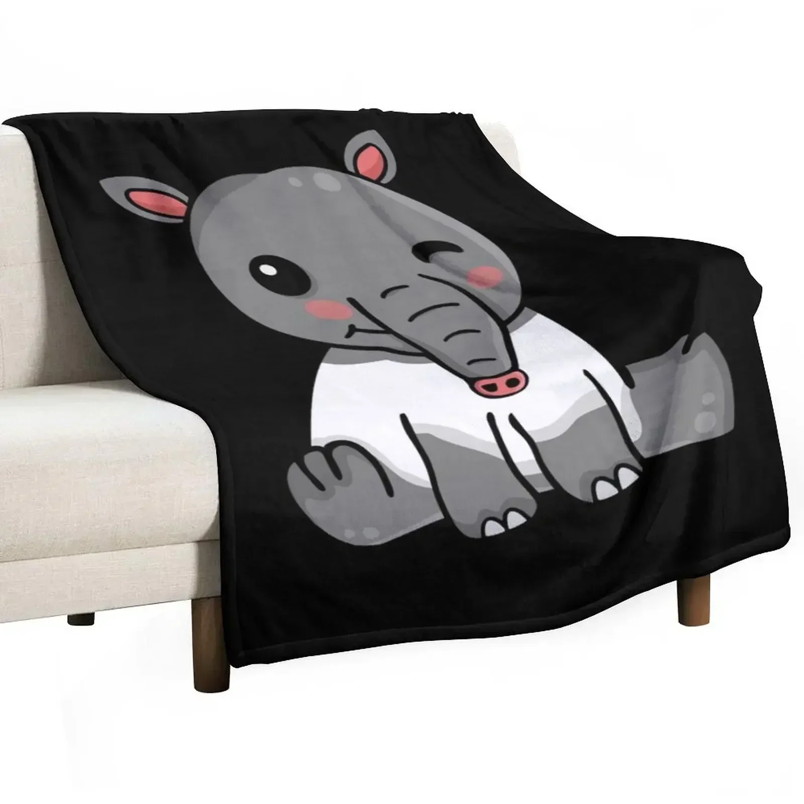 

Tapir Lover Kids Cute Tapirus Women Tapir Throw Blanket wednesday Bed Luxury Thicken Blankets