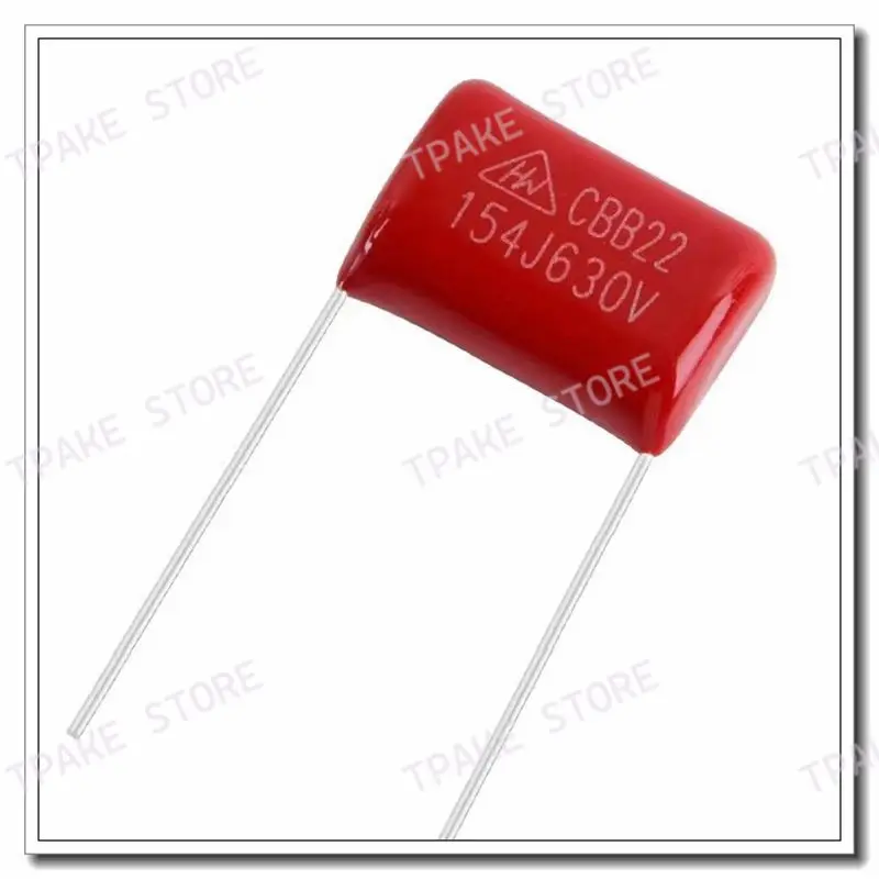 10pcs CBB22 154J630V 630V154J 150nF 630V P10 Lead Spacing 10mm Metallized Polypropylene Film Capacitor