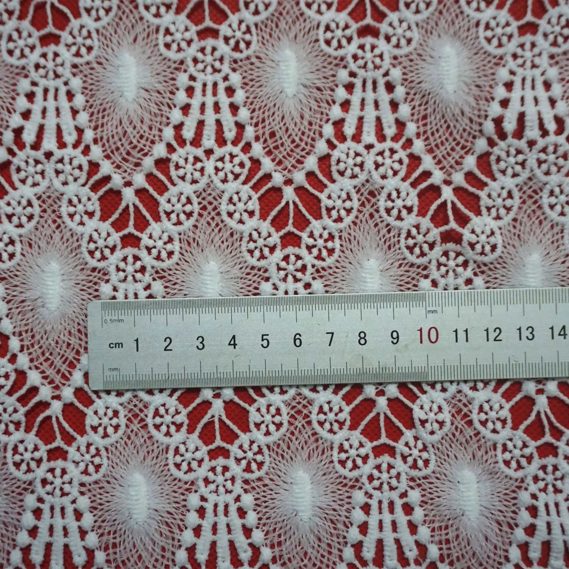 White Milk Silk Tulle Embroidery Lace Fabric Net Lace Fabric for Woman Party Dress DIY Apparel Sewing Supplies