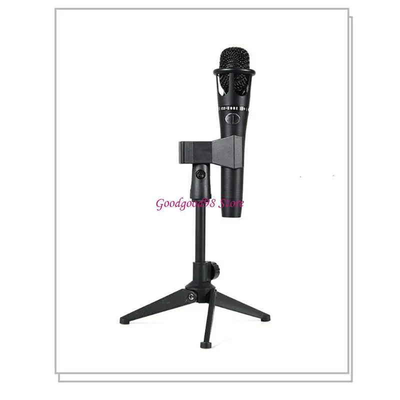 

Desktop Tripod Mic Stand Adjustable Height Foldable Design for Live Streaming