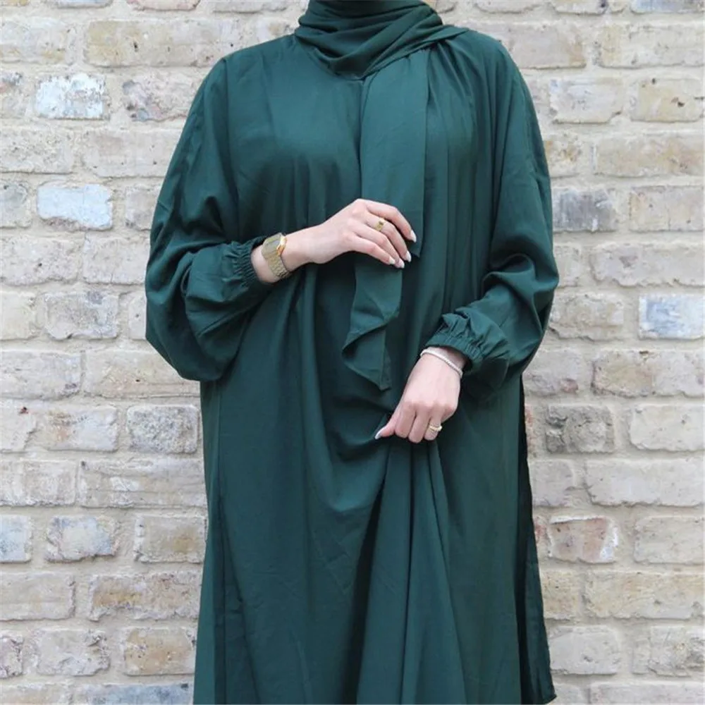 

Femme Musulman Hooded Abaya Muslim Prayer Garment Women Hijab Dress Islamic Clothing Turkey Robe Dubai Kaftan Abayas Eid Ramadan