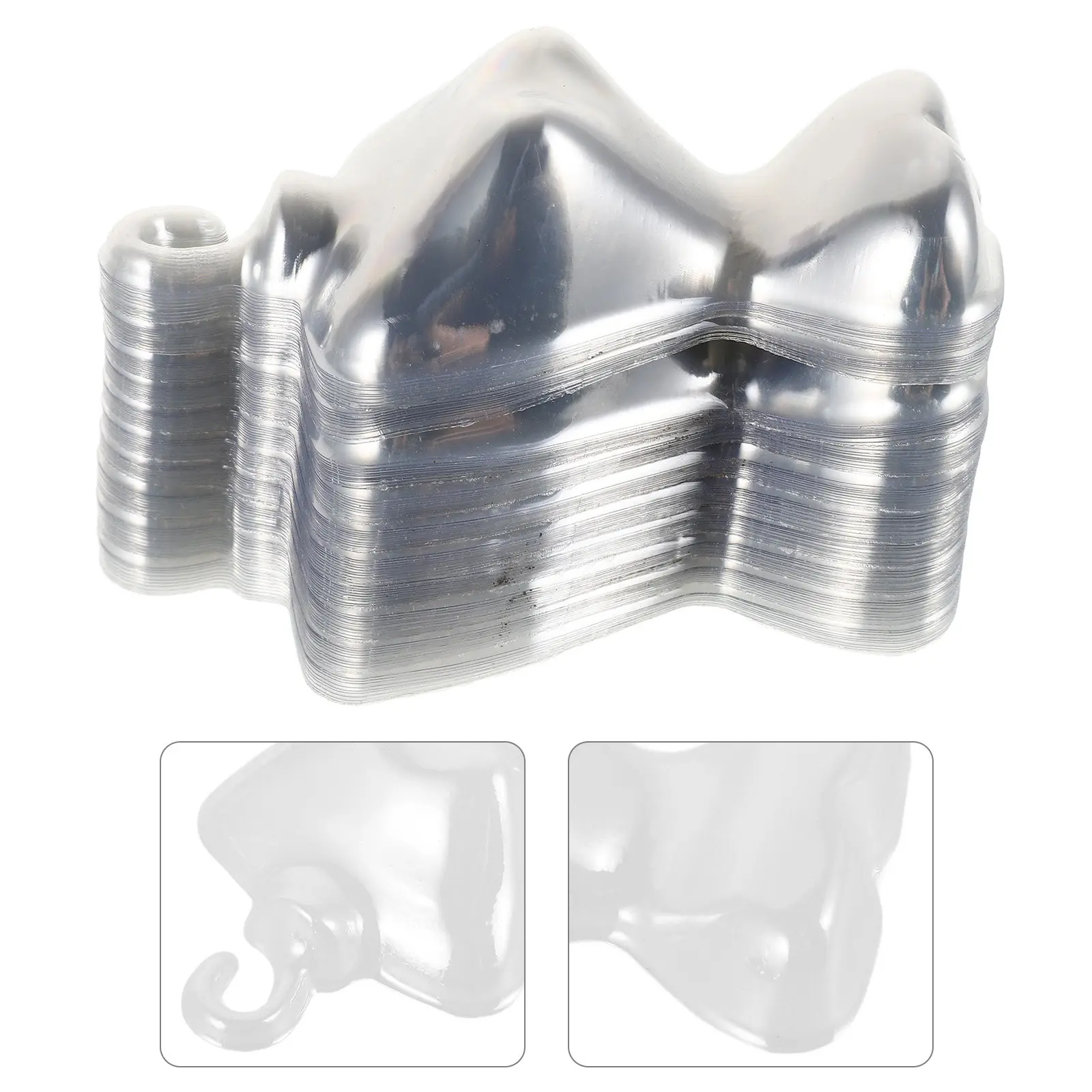 

100Pcs Clothing Storage Accessories Mini Garment Rack for Displaying Outfits Smooth Lightweight Plastic Hangers Compact Dress