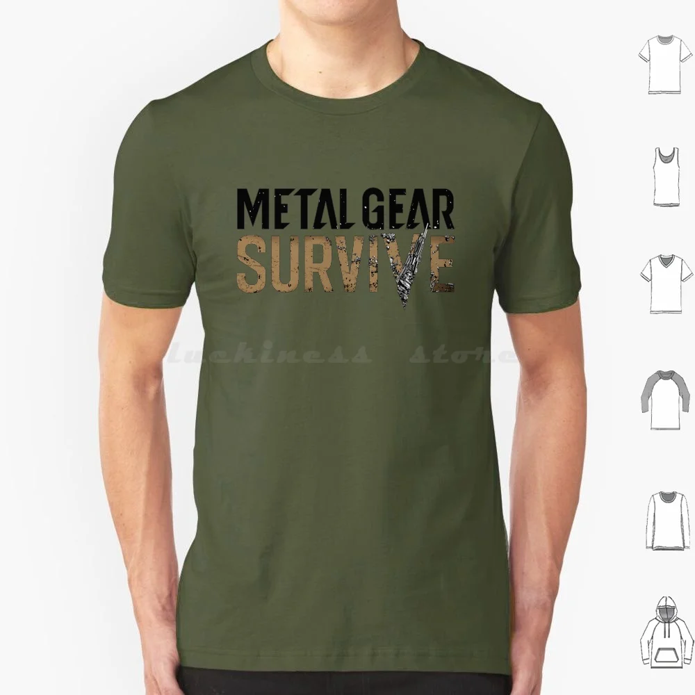

Metal Gear Survive T Shirt Cotton Men Women DIY Print Metal Gear Solid Metal Gear Solid Survive V Zombie Konami Ps4 Metal Gear