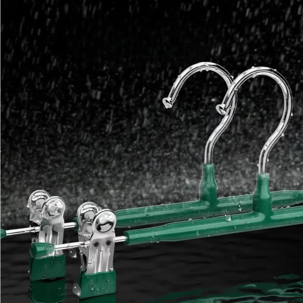 5 قطعة شماعات اللباس الفولاذ المقاوم للصدأ السراويل كليب الملابس رفوف خزائن غرفة النوم التخزين المنظم معطف الملابس خزانة شماعات #4