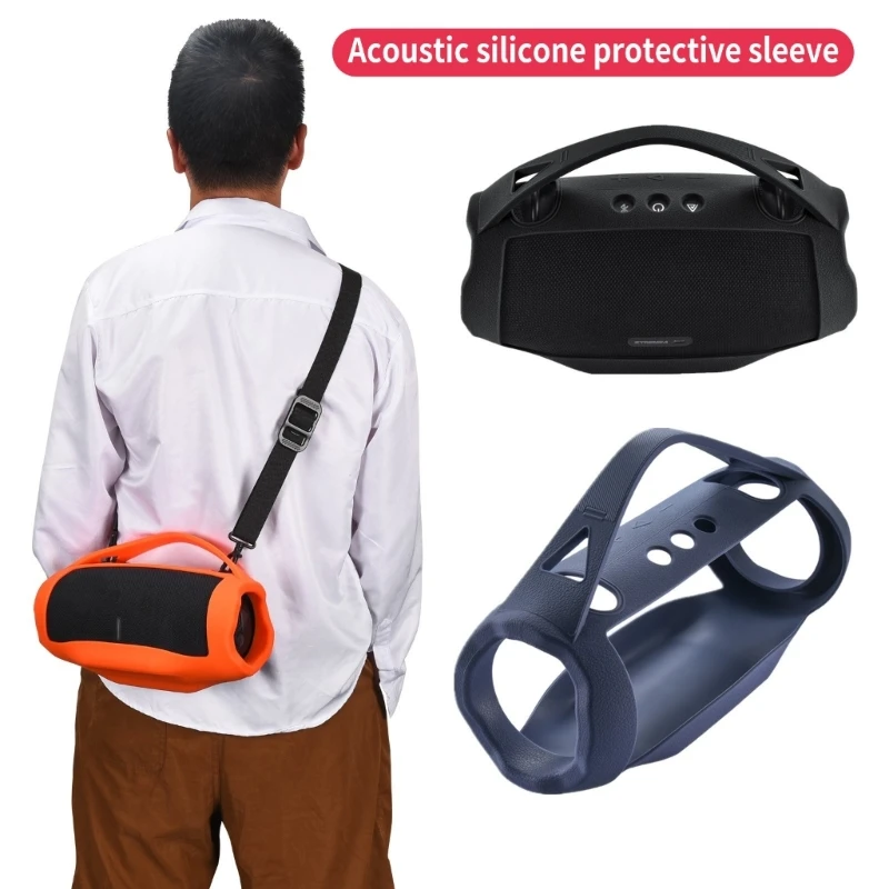 M17B Пыленепроницаемый силиконовый чехол для 4 Bluetooth-совместимого громкоговорителя с удобной ручкой без плечевого