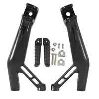 Soporte de clavijas de pie de pasajero trasero de motocicleta para Yamaha YZF R1 R1S R1M 2015-2024/YZF R7 2022-2024/YZF R6 2017-2025 plata/negro