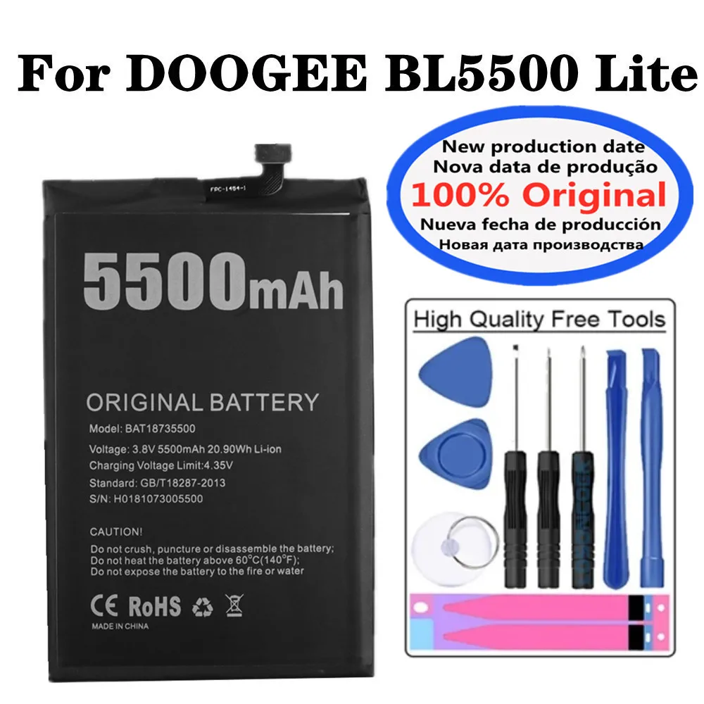 

Аккумулятор BAT18735500 Для Doogee BL5500 Lite BL 5500, 5500 мАч