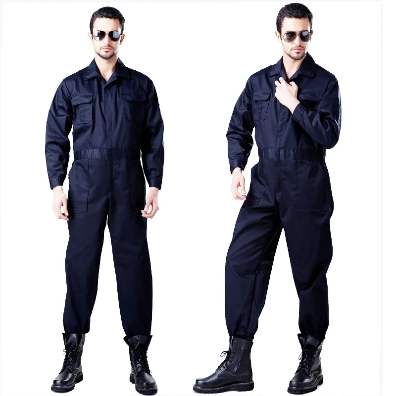 New 2025 Men\'s Pure Cotton Welder Work Clothes Labor Protection Clothing Thickened Fire Retardant Jumpsuit Jumpsuit Overalls 4XL