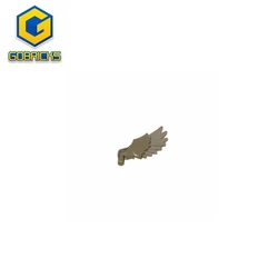 Gobricks GDS-2151 Animal / Creature Body Part, Wing Feathered compatible with lego 11100 Technical Model Liftarm Modified