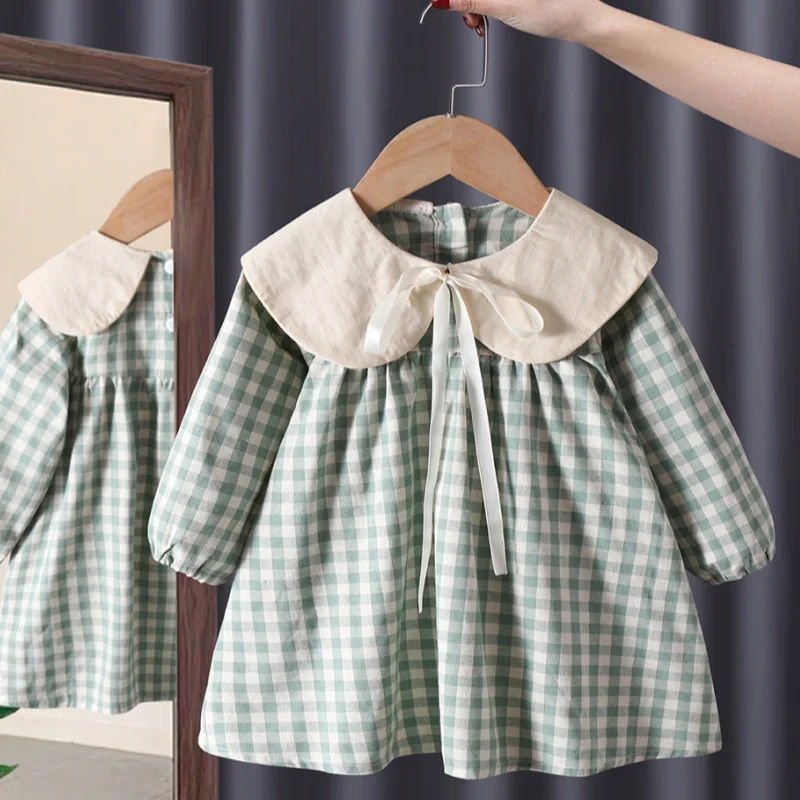 Girl Dress Kids Baby Party Birthday Evening Gown Cotton 2024 Cute Spring Autumn Outfits Toddler Beach Flower Girl Dress Children