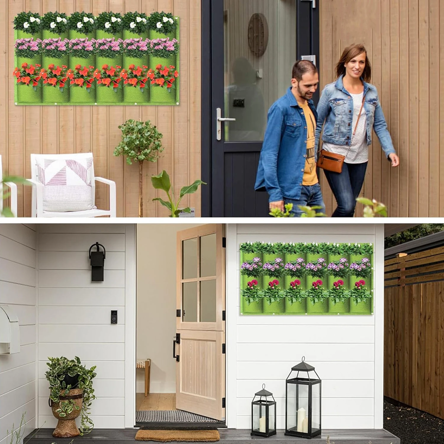 حقيبة زراعة معلقة بجيب 18/36/4 - مراجعة Vertical Wall Planter وسعره