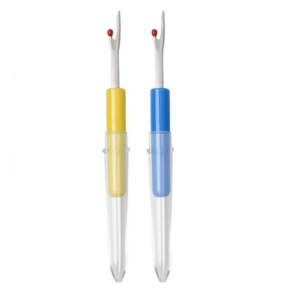 4-Piece Seam Ripper Kit, 2 Sizes of Plastic Sewing Needle Thread Take-Up Tool for Opening Seams and Hem