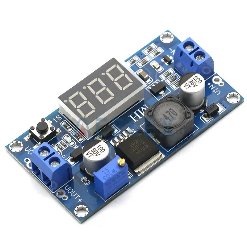 DC-DC Xl6009 Digitale Boost Step Up Voedingsmodule Instelbaar 4.5-32V Naar 5-52V Step-Up Spanningsregelaar Met Led Voltmeter