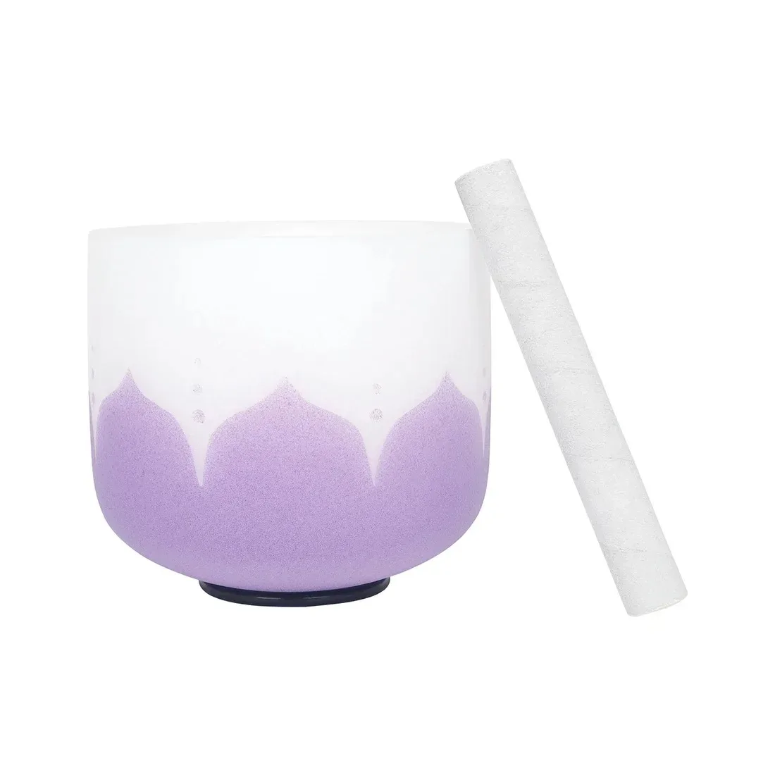 IRIN 8 Inch Singing Bowl B/C/D/E/F/G Key Music Bowl Yoga Meditation Lotus Crystal Bowl with Drum Stick Percussion Instrument