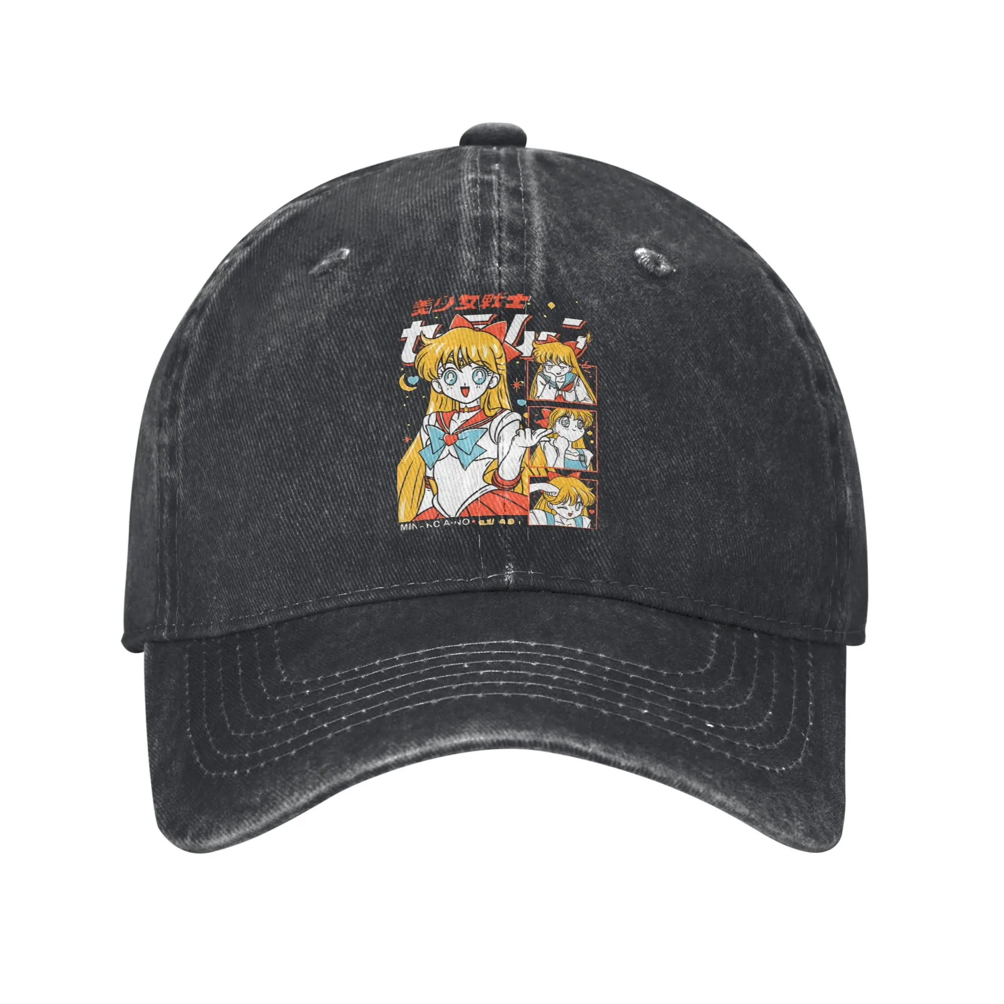 Summer Cap Sun Visor Minako Aino Hip Hop Caps Sailor Moon Cowboy Hat Peaked Hats