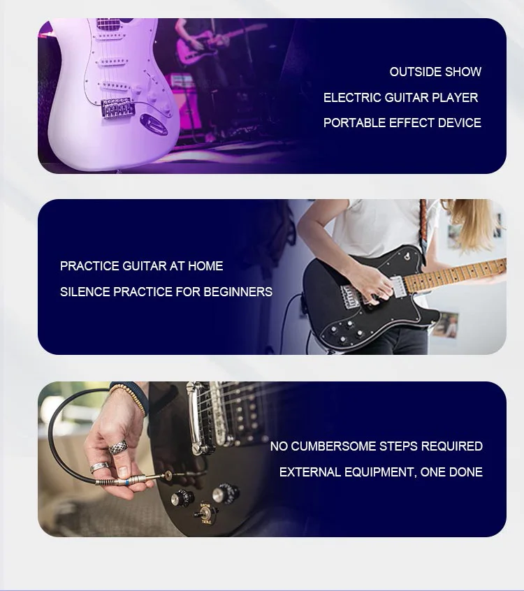 M-VAVE H8 Amp Spina per chitarra Effetto Amplificatore per cuffie Altoparlanti Amplificatore combinato Mini Scheda audio Ritardo Pedale per chitarra elettrica