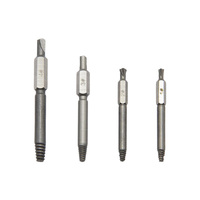 4pcs Double-Sided Screw Extractor Set Drill Stripped Screw Extractor Remover Set Power Tool Accessory