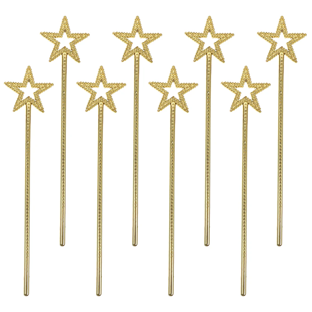 

8Pcs Star Fairy Kids Toys Plastic Bright Beautiful Fairy Stick Toys Halloween Party Playthings Costumes Accessories
