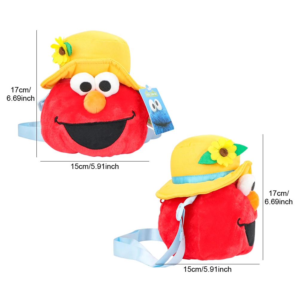 شارع سمسم الأصلي أفخم الكتف دمية لطيف لعبة صغيرة حقيبة الديكور سعة صغيرة سماعة الحقيبة هالوين طفل حقيبة السكر