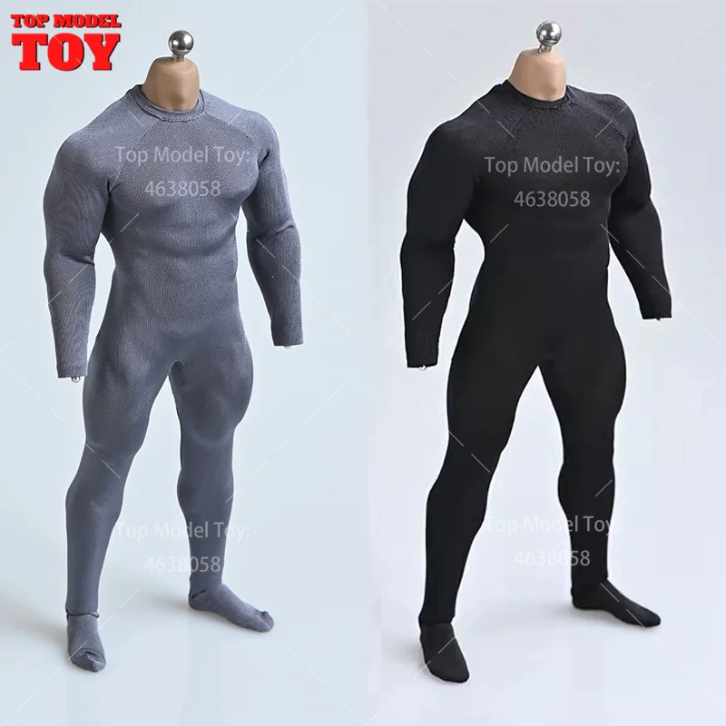 1/6 1/12 Stretch Ice Silk Elastic Jumpsuit Bodysuit Clothes Model Fit 12'' 6'' Male Soldier Action Figure Body TBL M35 Dolls