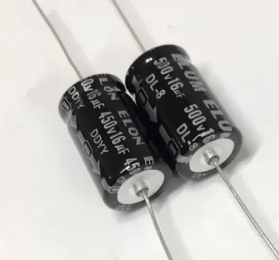 500v 16uf Capacitance Original New Axial Audio Electrolytic Capacitor 16x28mm +/- 20%