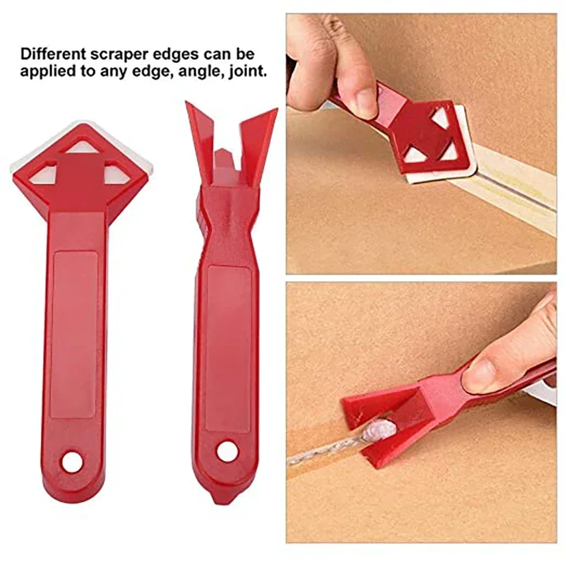 2pcs Silicone Glass Sealant Remover Tool Kit Set Scraper Caulking Mould Removal Useful Tool For Home Spatula Glue Shovel