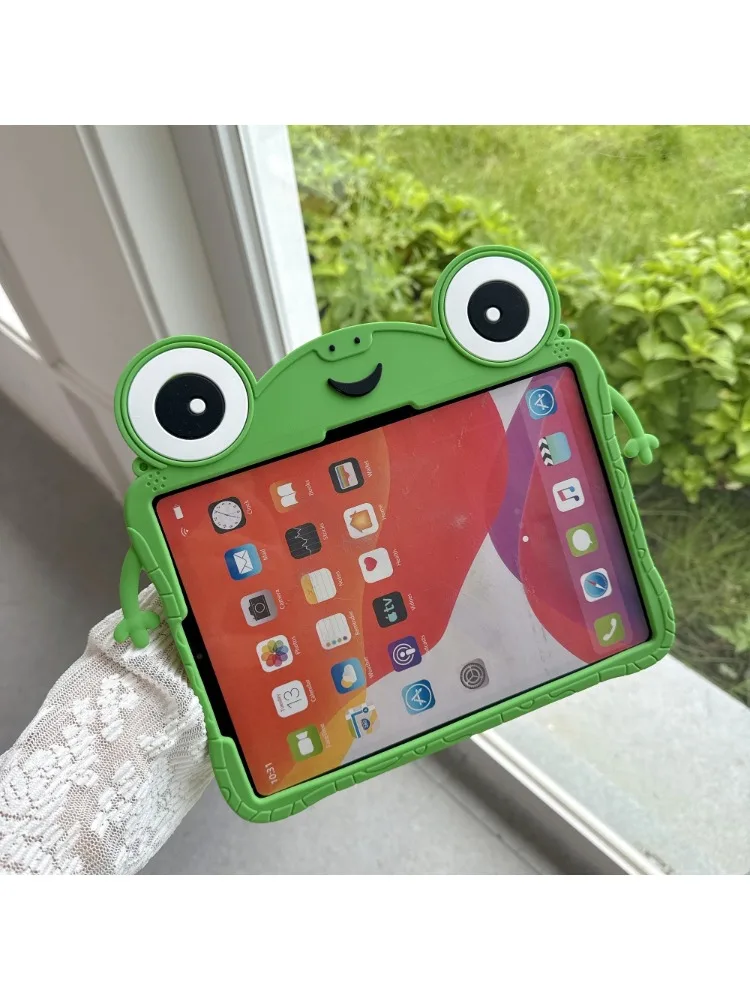 Etui na tablet Lenovo Idea Tab 11 cali 2025 Xiaoxin Pad 2024 2025 M11 TB330FU dla dzieci, urocze, z motywem kreskówkowej żaby, obrotowe o 360 stopni, z funkcją podstawki. — zdjęcie produktu 7