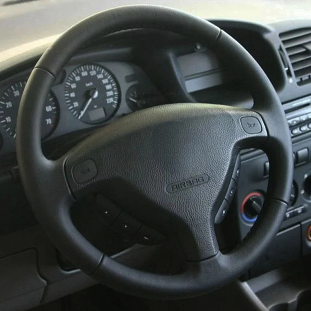 DIY Black Artificial Leather Car Products Steering Wheel Cover For Opel Zafira A 1999-2005 Buick Sail Opel Astra G H 1998-2007