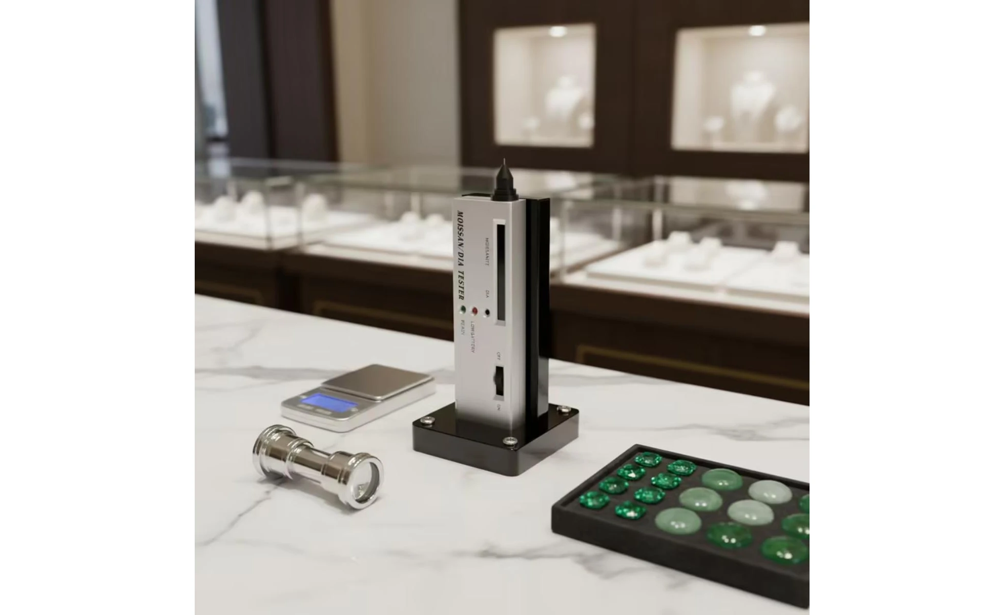 Diamond Tester Pen Handheld Moissanite Tester Diamond Checker Pen Pocket-Sized Jewelry Testing Tool High Sensitivity Diamond Tester Pen Handheld Moissanite Tester Diamond Checker Pen Pocket-Sized Jewelry Testing Tool High Sensitivity