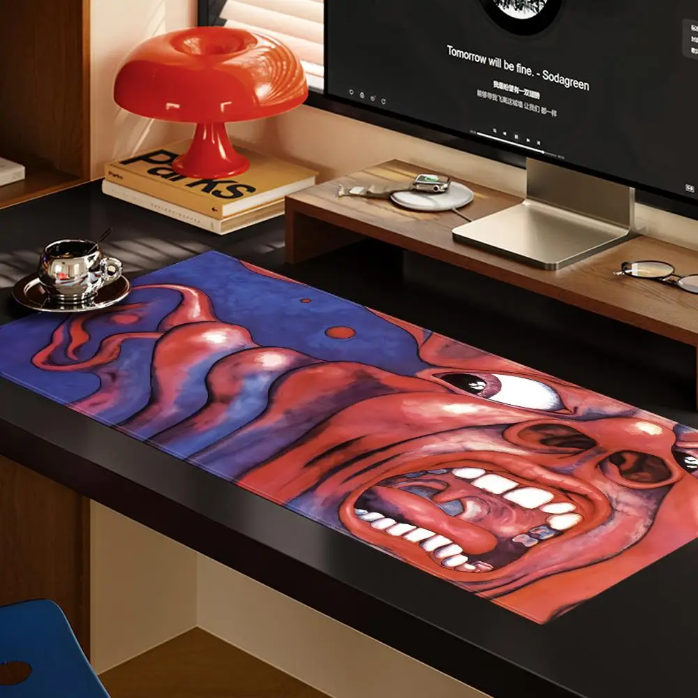K-King Mouse Pad Crimson XXL Computer Accessories Large Keyboard Laptop Table Pad The Band New Product Gamer Gaming
