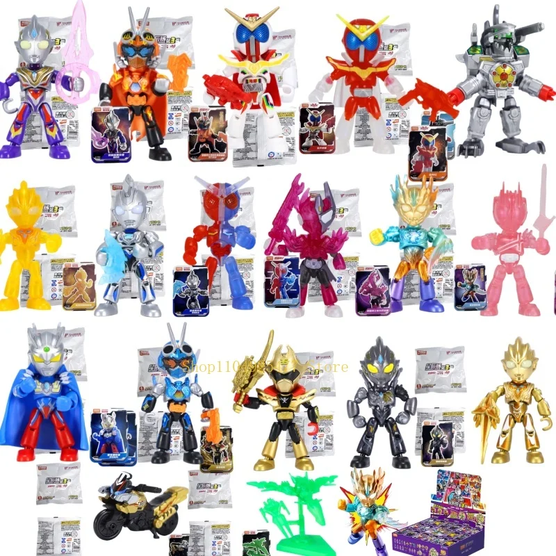Blokees, el tercer episodio de la Edición Estrella de Heroes: Figuras de Anime de Ultraman Kamen Rider, Caja Misteriosa Coleccionable, Juguete de Regalo