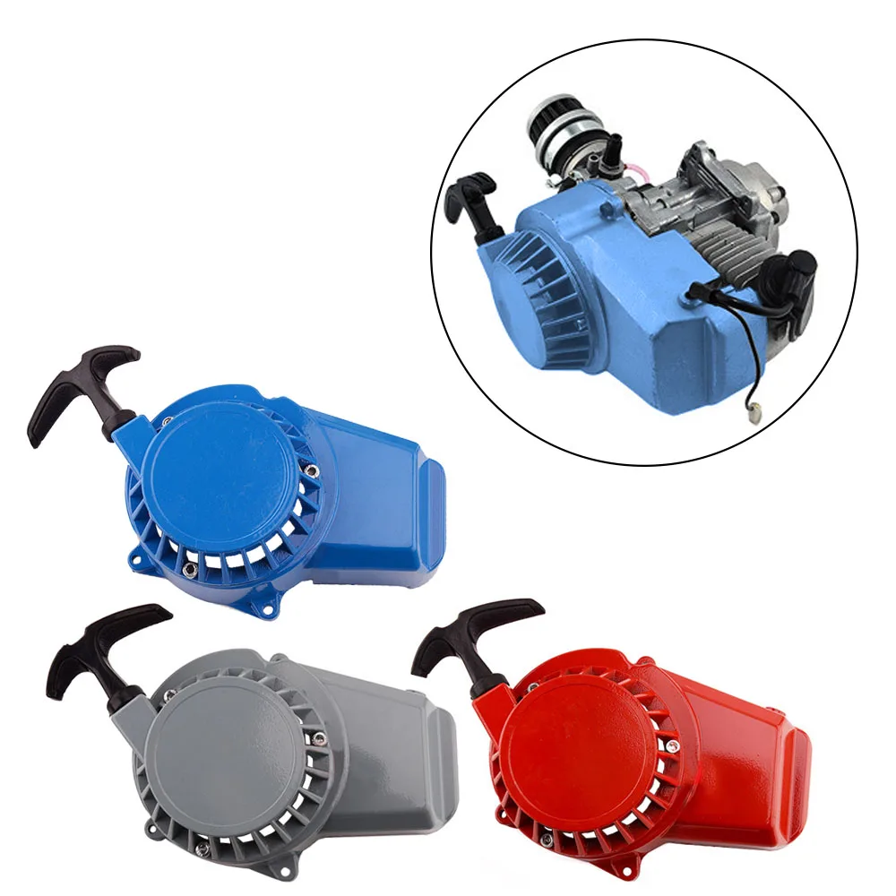 

Aluminum Alloy Dirt Bike Pull Start Puller Recoil Starter Part For 2 stroke 47cc-49cc engine pocket bike ATV Blue/ Gray/ Red
